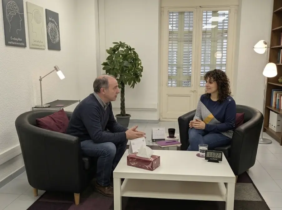 Consulta presencial de psicología en el centro de Sabadell con Laura Ventura.